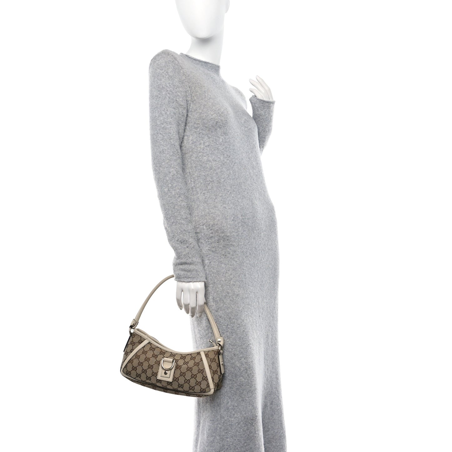 Monogram D Ring Abbey Pochette Off White