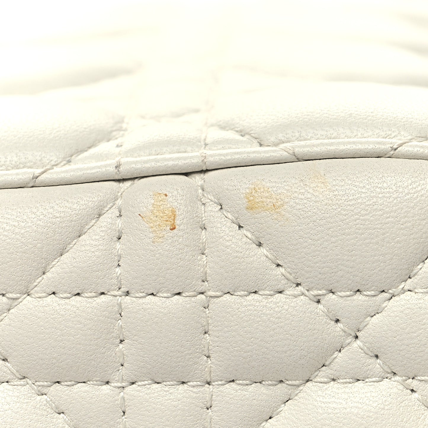 Lambskin Cannage Small My ABCDior Lady Dior White
