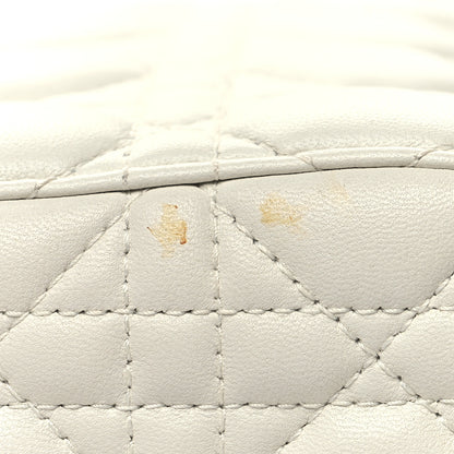 Christian Dior Lambskin Cannage Small My ABCDior Lady Dior White 12 of 13