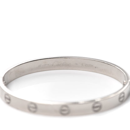 Cartier 18K White Gold LOVE Bracelet 16 5 of 5