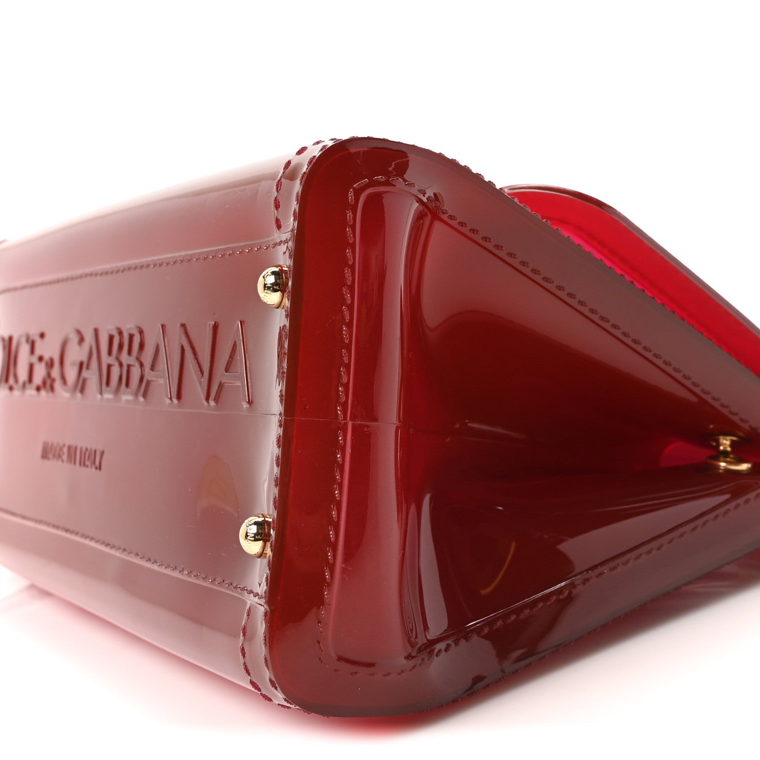 Dolce & Gabbana 赤 レザー ハンドバッグ ワケあり Dolce & Gabbana PVC Miss Sicily Satchel Red 1821169 – FASHIONPHILE