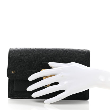 Louis Vuitton Empreinte Vavin Chain Wallet Black 3 of 7