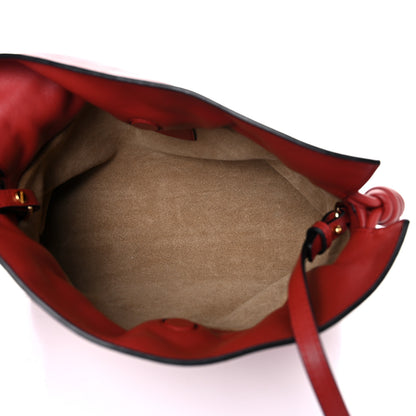 Loewe Calfskin Mini Flamenco Knot Clutch Red 5 of 9