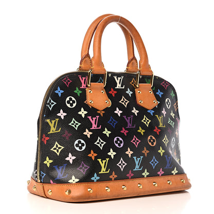 Louis Vuitton Monogram Multicolor Alma Black 2 of 18