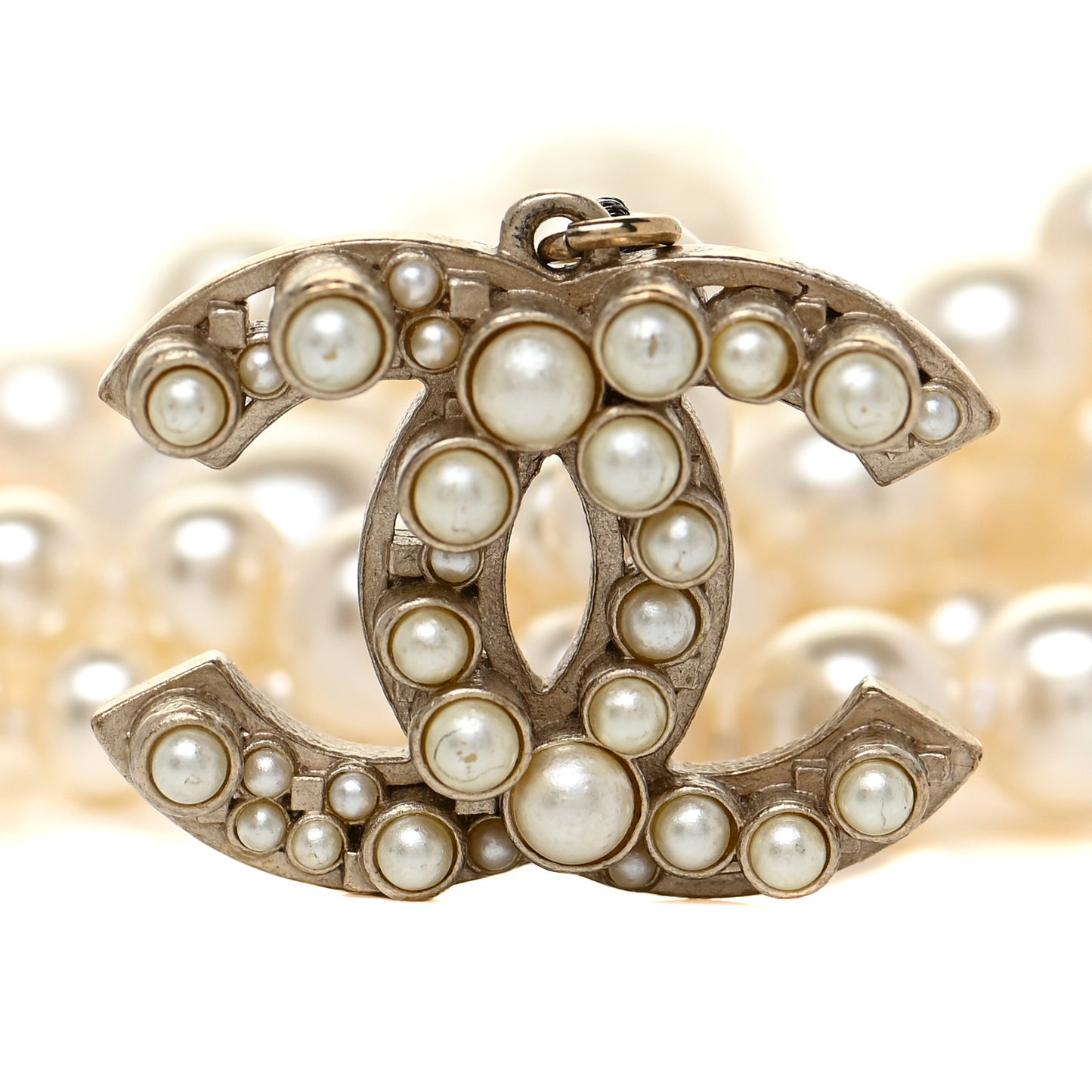 Pearl CC Double Strand Belt Gold