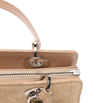 Christian Dior Suede Cannage Stitched East West Lady Dior Beige 11 of 15