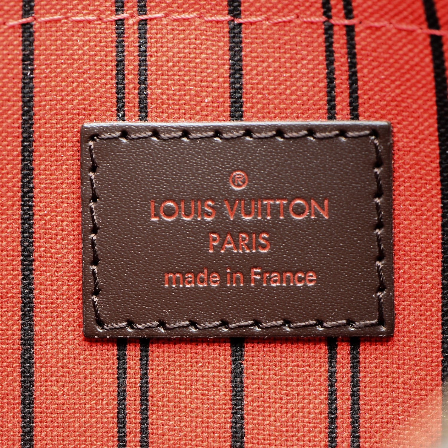 Louis Vuitton Damier Ebene Neverfull MM GM Pochette 6 of 8