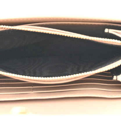 Saint Laurent Glossy Calfskin Monogram Chain Wallet Dark Beige 7 of 14