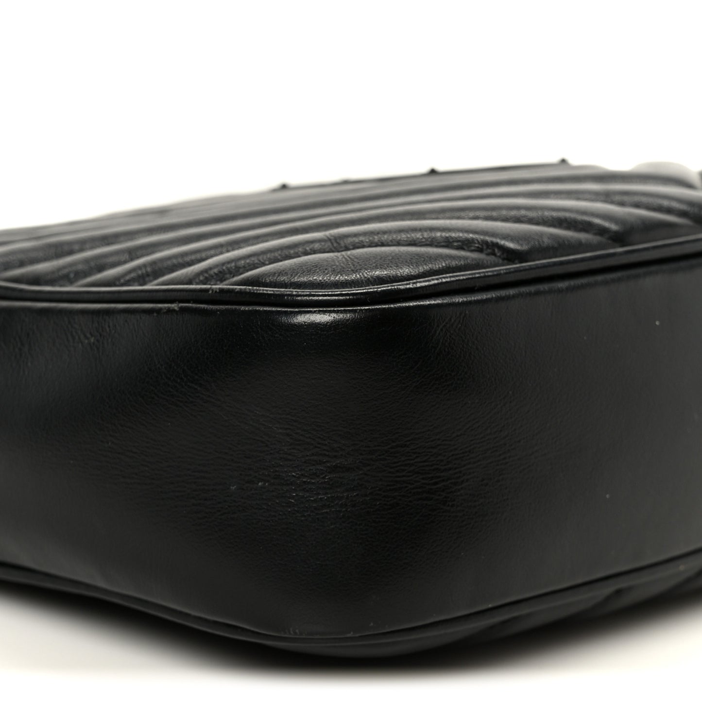Calfskin Matelasse Monogram Monochrome Lou Camera Bag Black