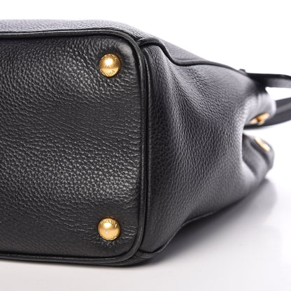 Prada Vitello Daino Large Double Zip Tote Nero Black 12 of 24