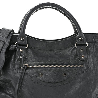 Balenciaga Agneau Classic Silver Hardware City Gris Fossile 9 of 14