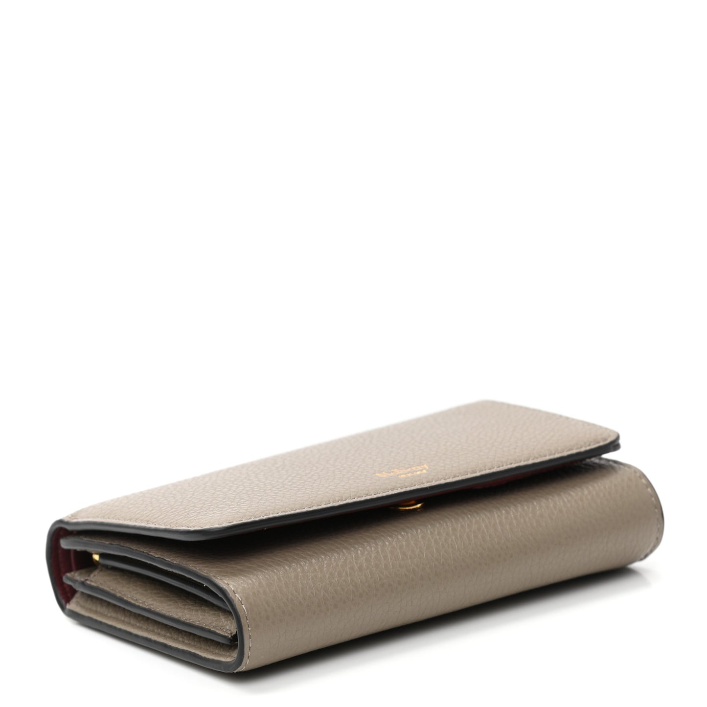 Small Classic Grain Medium Continental French Wallet Solid Grey