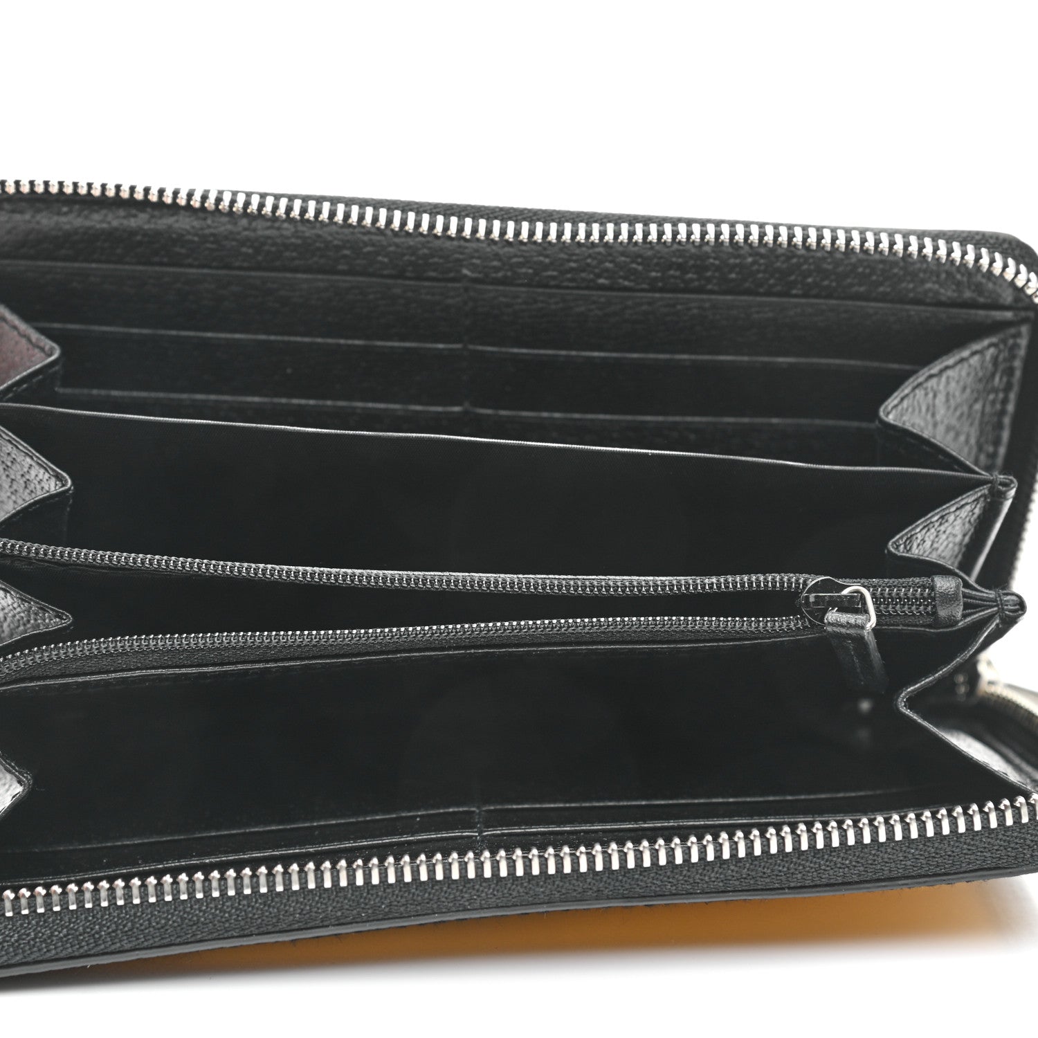 Gucci Econyl Nylon Monogram Off The Grid Zip Around Wallet Crop Black 5 of 7