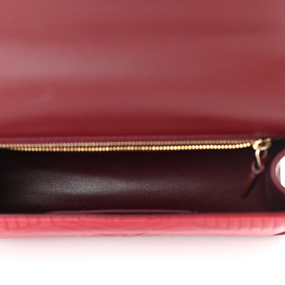 Bulgari Quilted Nappa Smooth Calfskin Serpenti Forever Diamond Blast Shoulder Bag Red 5 of 10