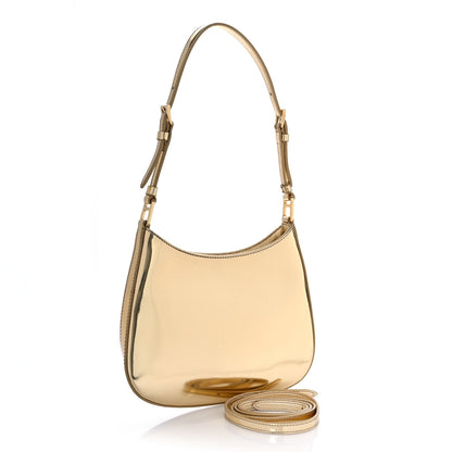 Prada Spazzolato Cleo Adjustable Strap Shoulder Bag Platino 2 of 7