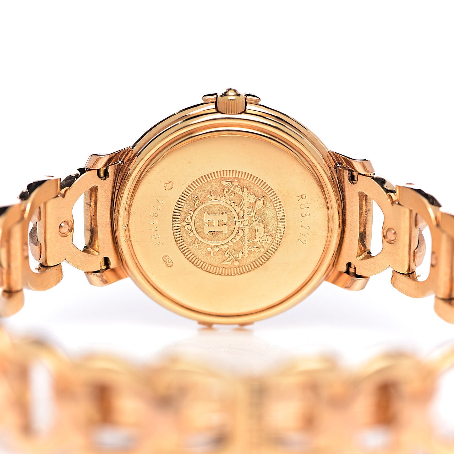 18K Yellow Gold Diamond 26mm Ruban Quartz Watch