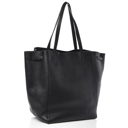 Celine Soft Grained Calfskin Medium Belt Cabas Phantom Black 3 of 10