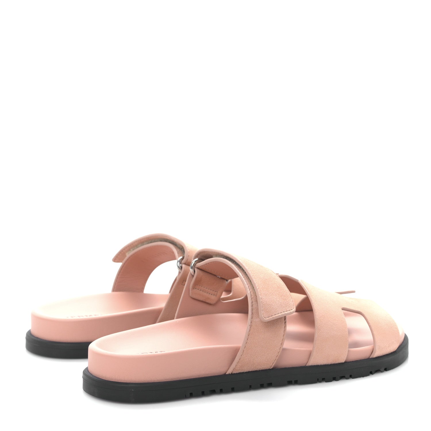Hermes Suede Goatskin Womens Chypre Sandals 38 Nude 4 of 8