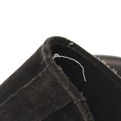 Prada Suede Metal Triangle Logo Boots 41 Brown 9 of 9