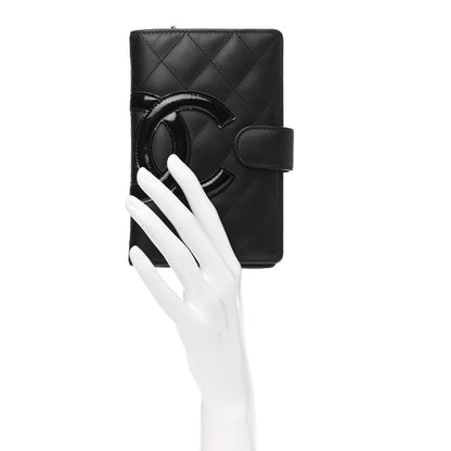 Chanel Calfskin Quilted Cambon Zipped Pocket Wallet Black 2 of 9
