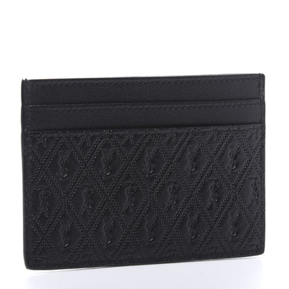 Saint Laurent Monogram Embossed Card Case Black 3 of 9
