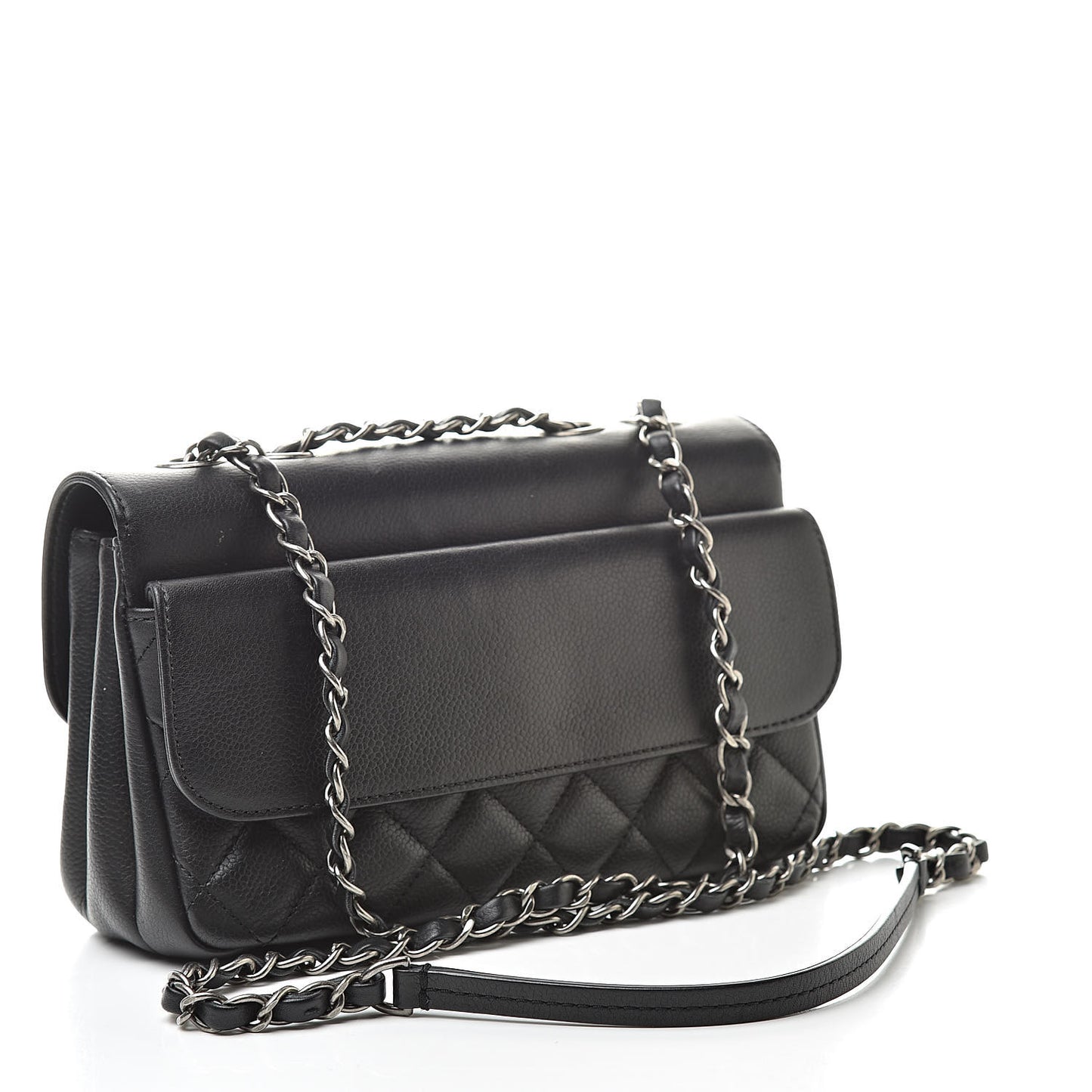 Caviar All About Flap Bag Black