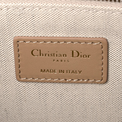 Christian Dior Oblique Calfskin Medium Book Tote With Strap Gold Multicolor Natural 5 of 9