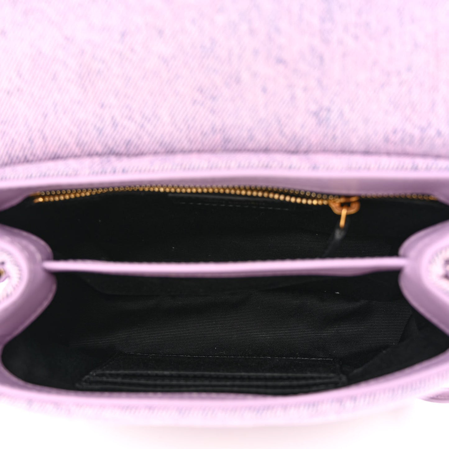 Denim Y Quilted Monogram Toy Loulou Crossbody Bag Bleached Lilac
