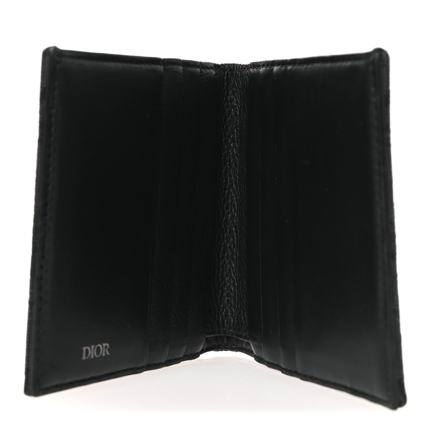 Oblique Bi-Fold Card Holder Black