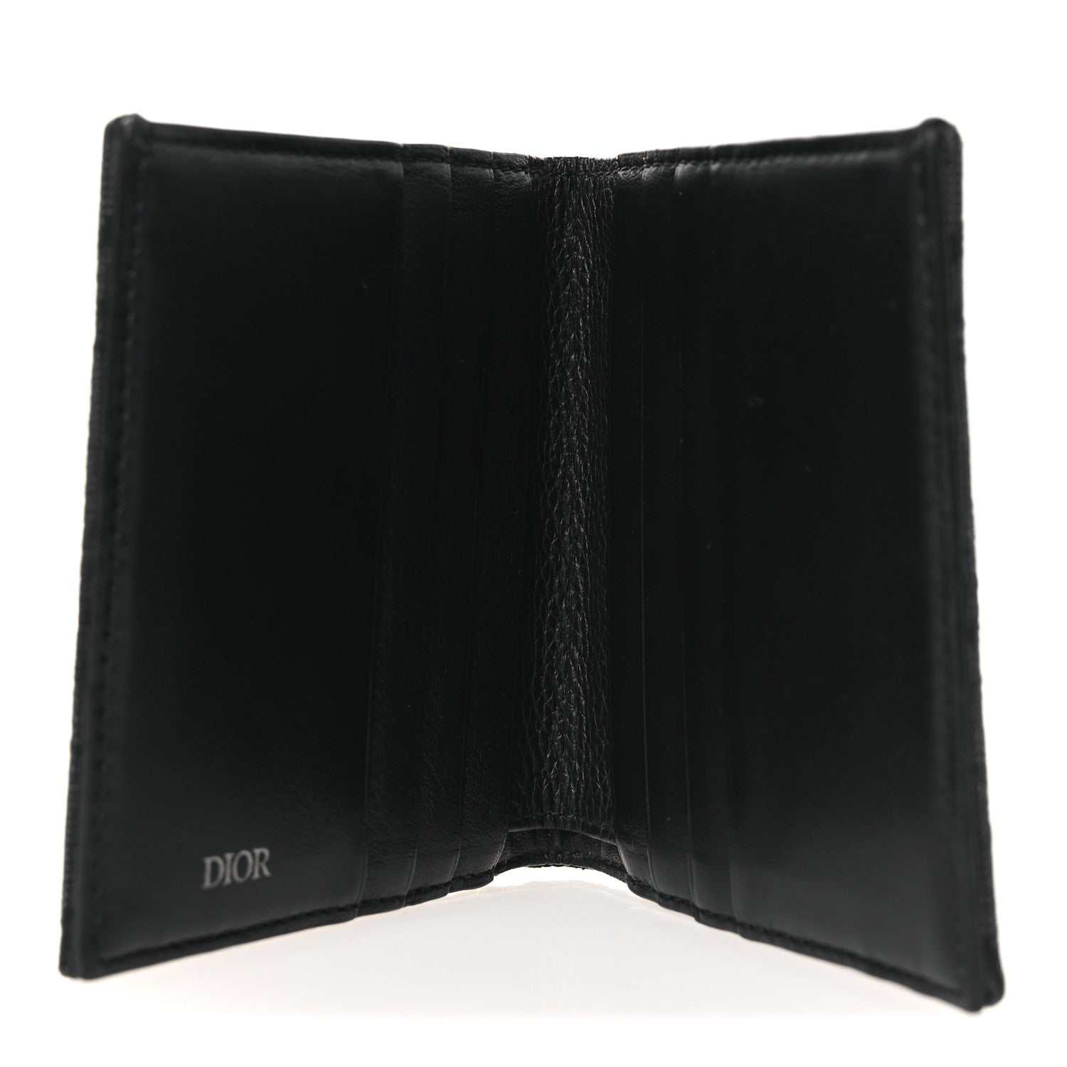 Christian Dior Oblique Bi-Fold Card Holder Black 5 of 7