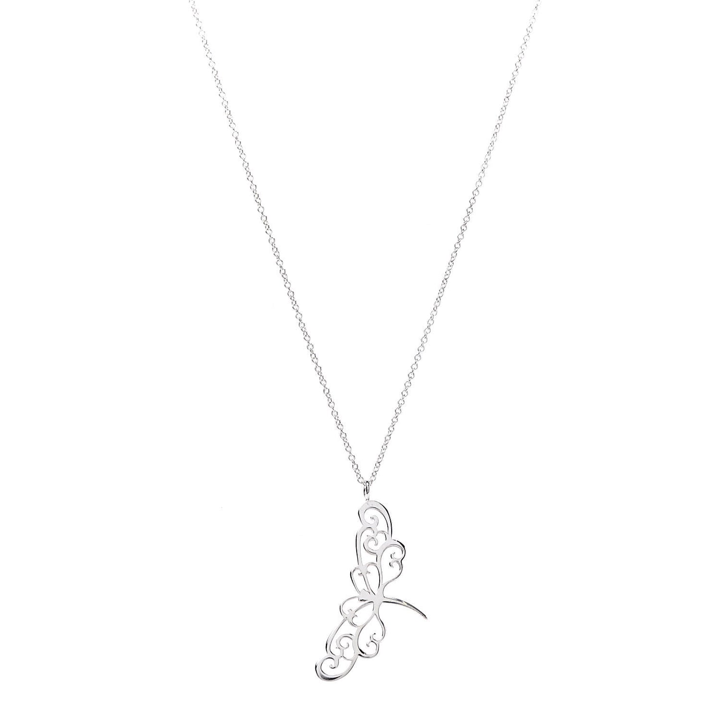 Sterling Silver Enchant Dragonfly Pendant Necklace