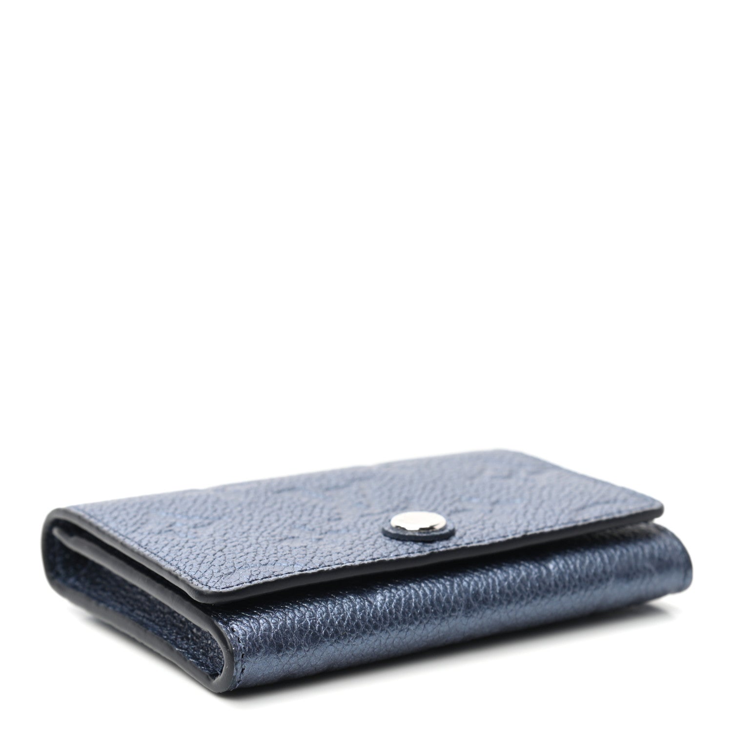 Louis Vuitton Metallic Monogram Business Card Holder Navy Nacre 4 of 6