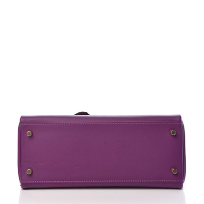 Hermes Evercolor Kelly Retourne 28 Anemone 6 of 40