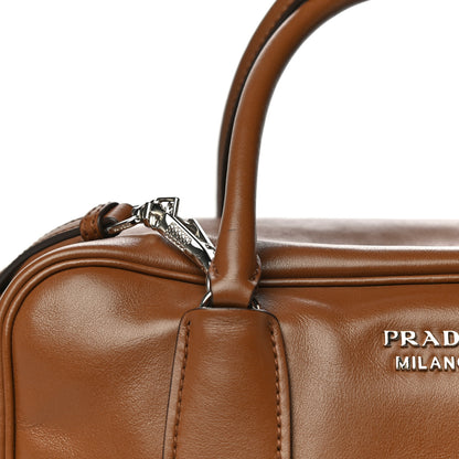 Prada Soft Calf Medium Inside Tote Cannella Turchese 13 of 17
