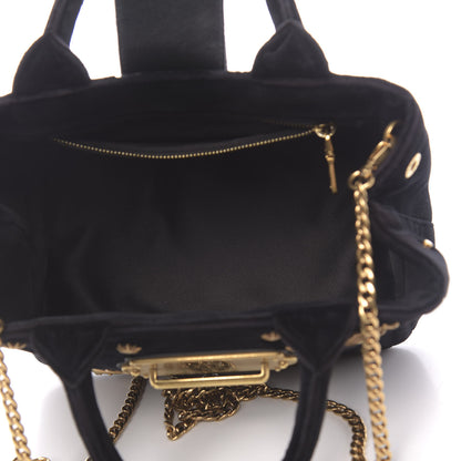 Prada Velvet Astrology Crossbody Tote Bag Black 5 of 10