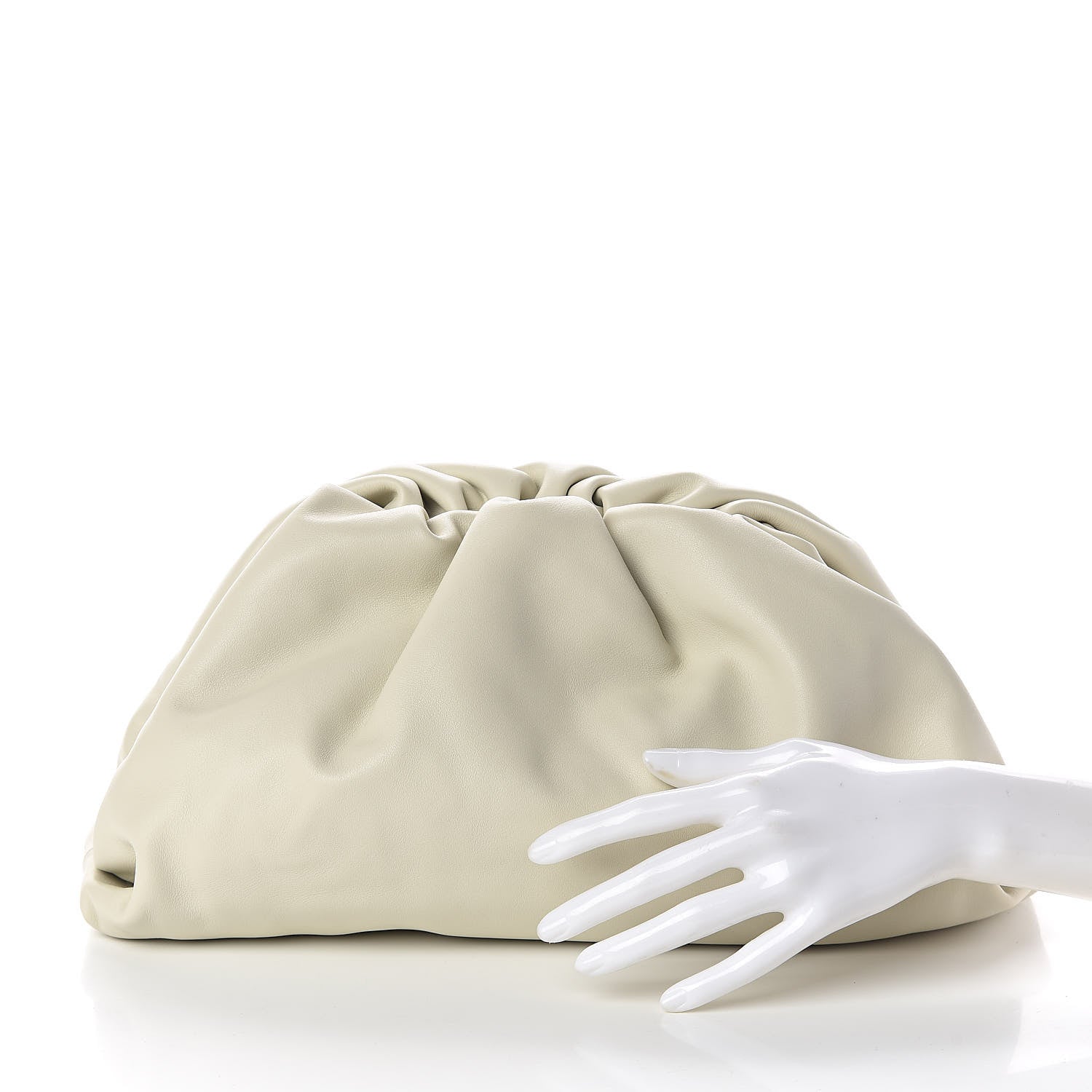 Bottega Veneta Smooth Butter Calf The Pouch Oversized Clutch Mist 2 of 6