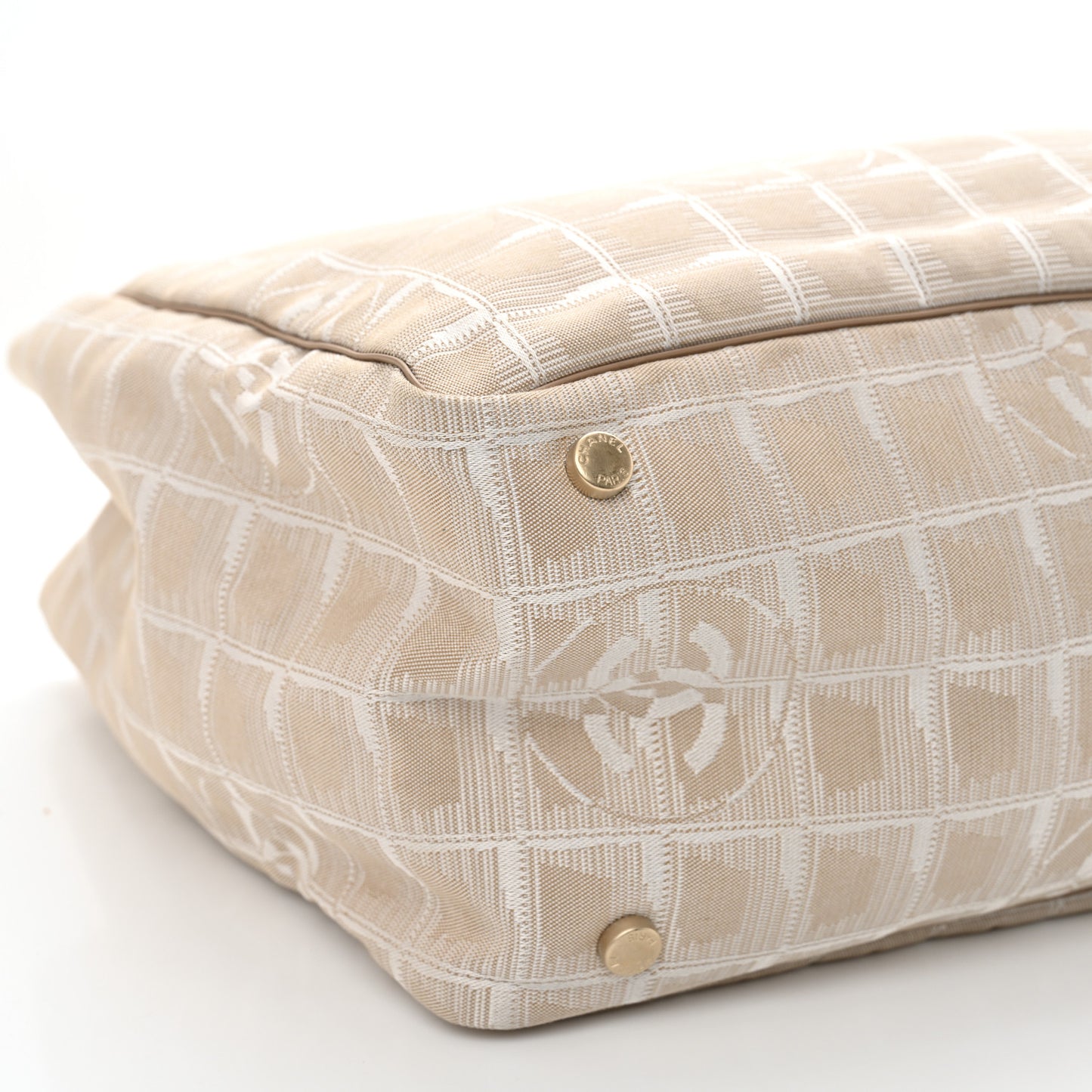 Nylon Medium Travel Tote Beige