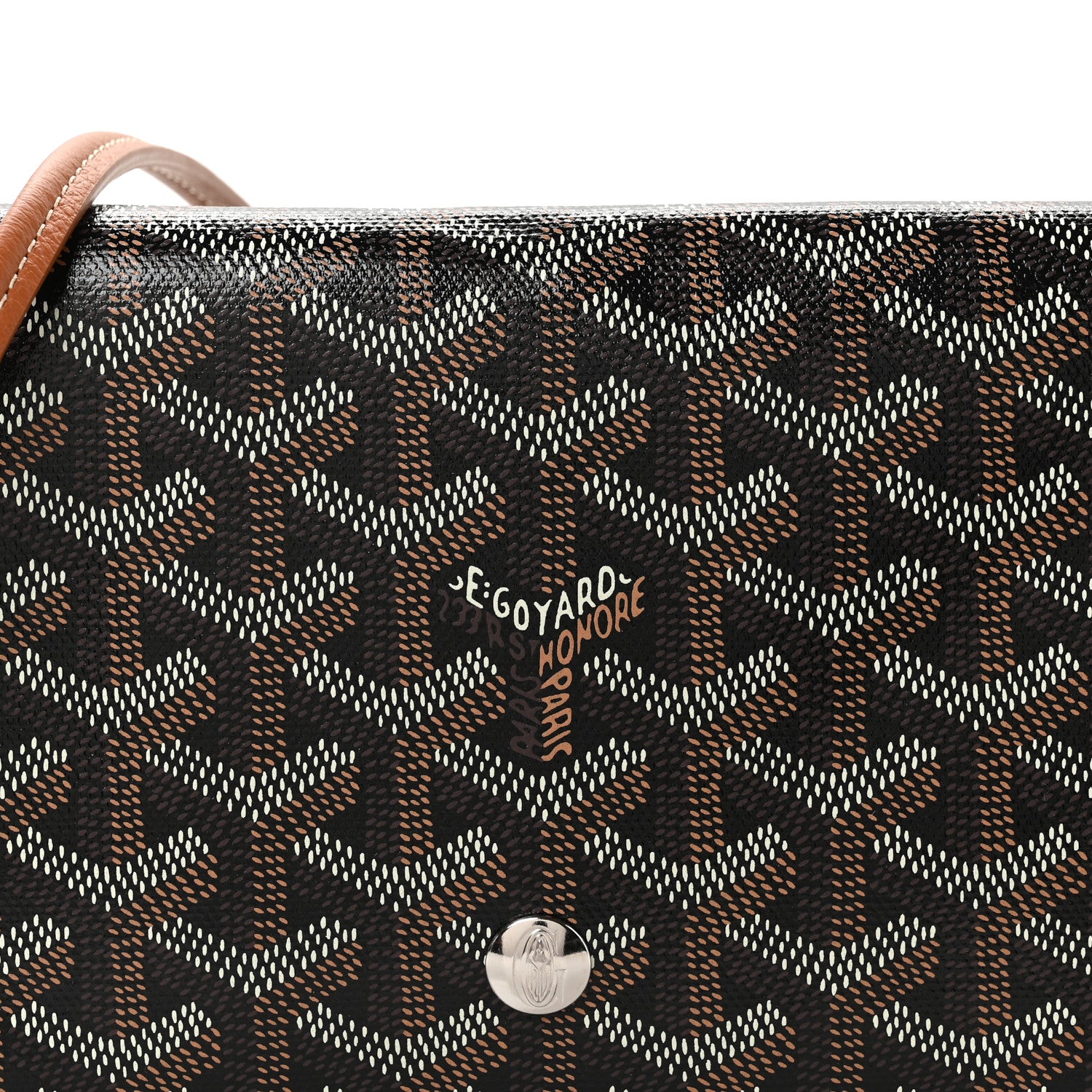 Goyard Goyardine Plumet Wallet Clutch Black Gold 8 of 10