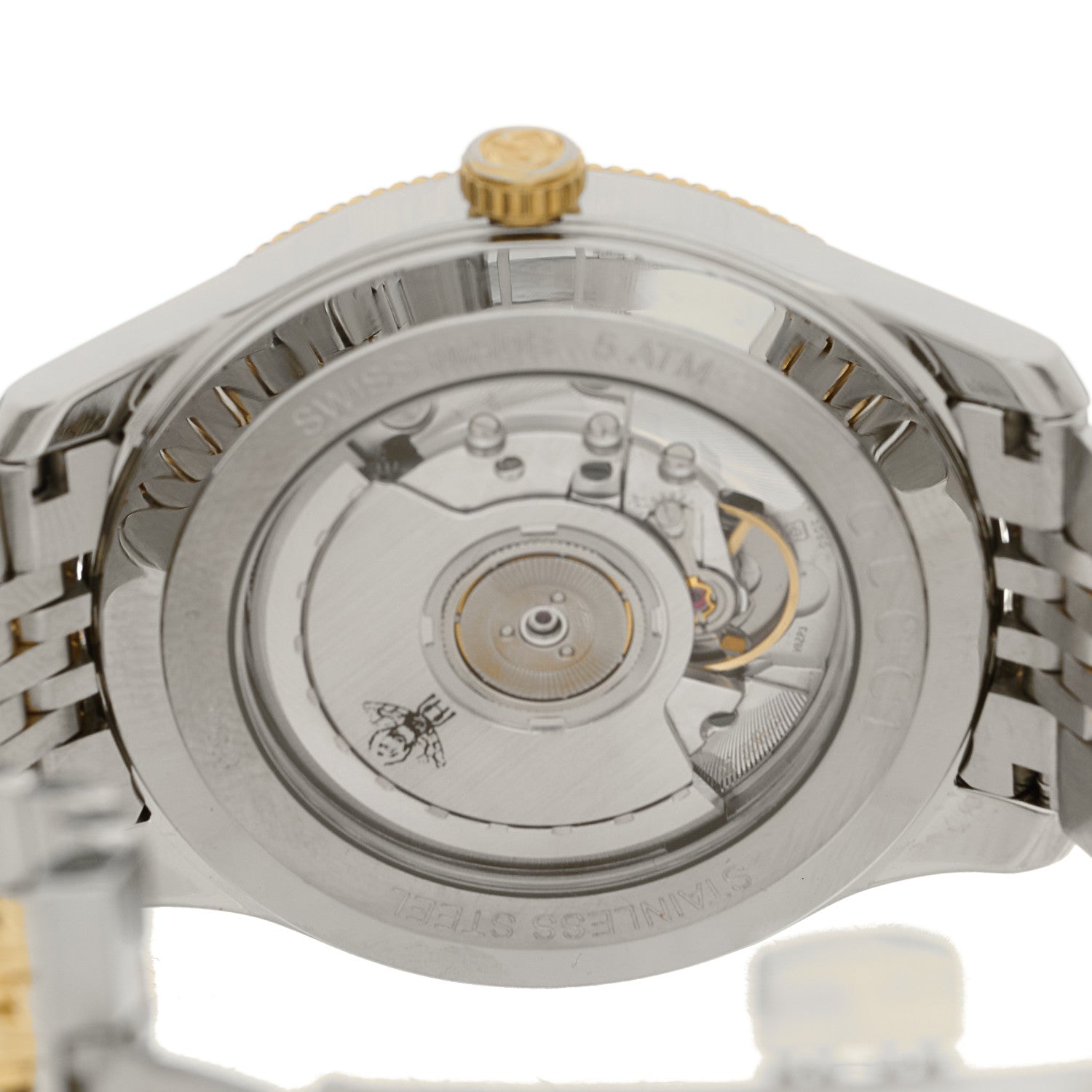 Gucci Stainless Steel 40mm G-Timeless Two Tone Charm Automatic Watch 4 of 4