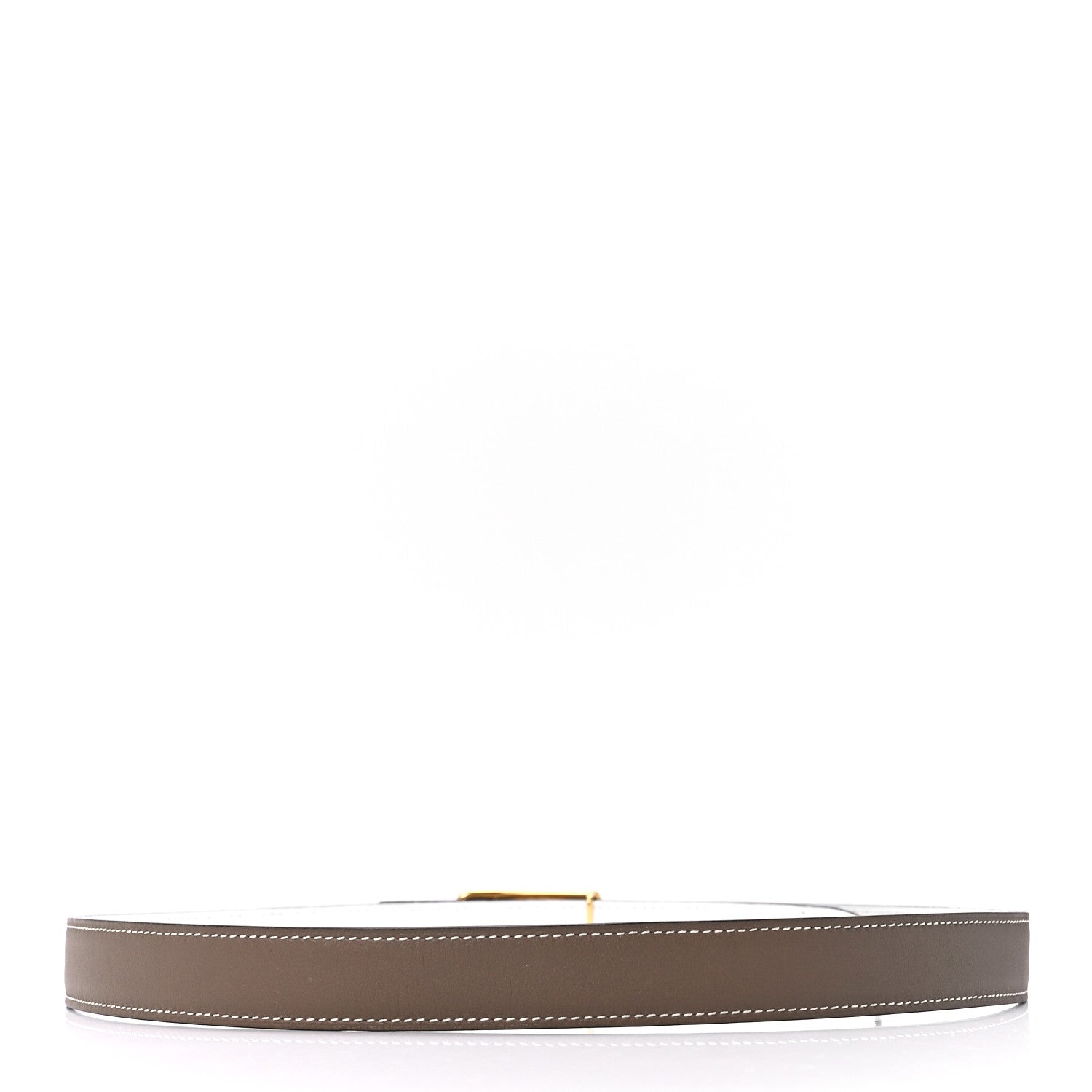 Hermes Swift Epsom 24mm Caleche Belt 85 34 Etoupe White 2 of 4