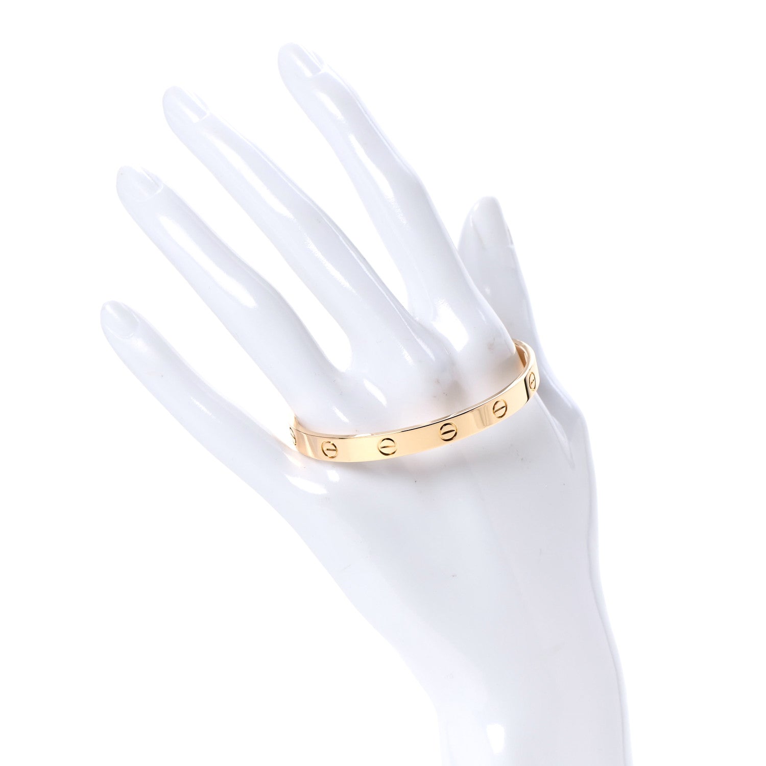 Cartier 18K Yellow Gold LOVE Cuff Bracelet 17 2 of 5