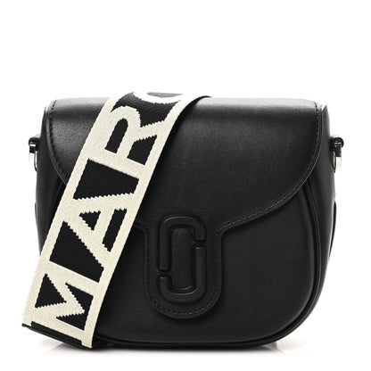 Marc Jacobs Calfskin Small The Covered J Marc Saddle Bag Black 1 of 9