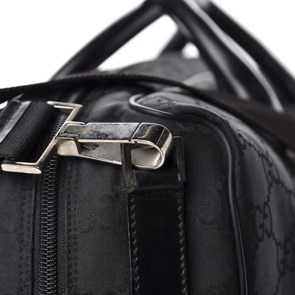 Gucci Nylon Monogram Large Duffle Bag Black 8 of 11