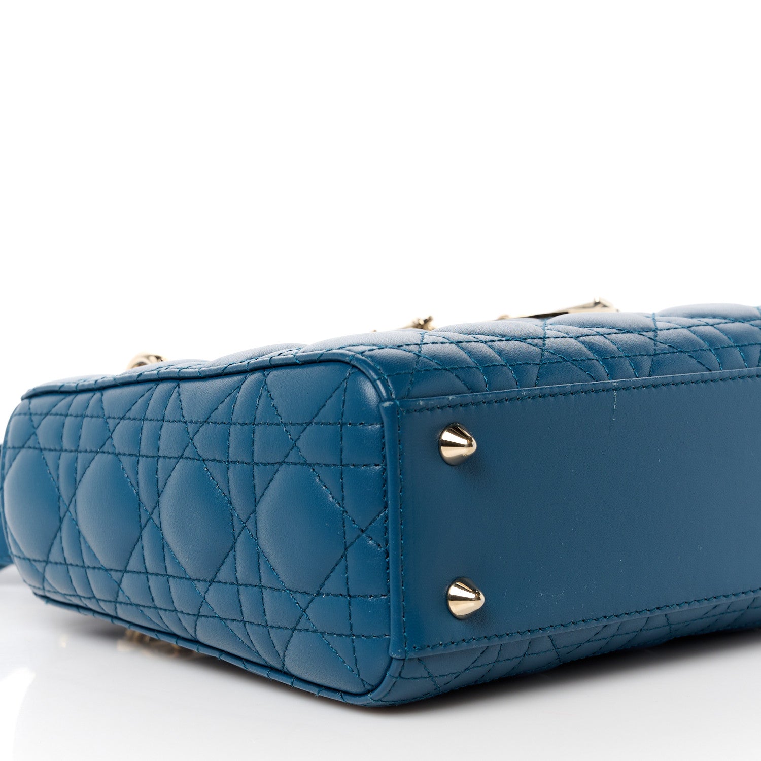 Christian Dior Lambskin Cannage Small My ABCDior My Lady Dior Deep Ocean 9 of 11