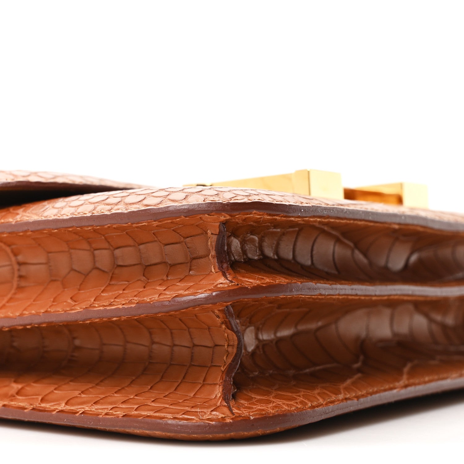 Hermes Matte Alligator Constance 18 Gold 9 of 11