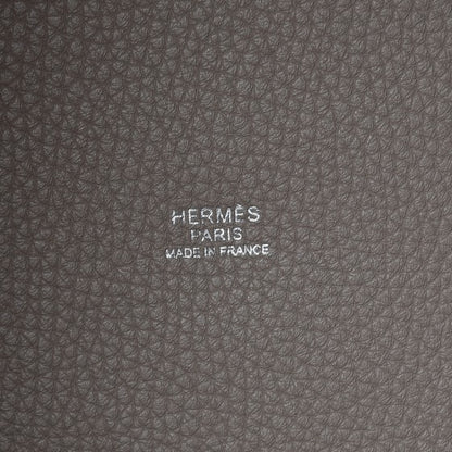Hermes Taurillon Clemence Picotin Lock TGM Gris Tourterelle 6 of 8