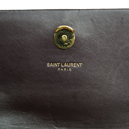 Saint Laurent Snakeskin Small Classic Monogram Kate Tassel Satchel Bordeaux 5 of 7