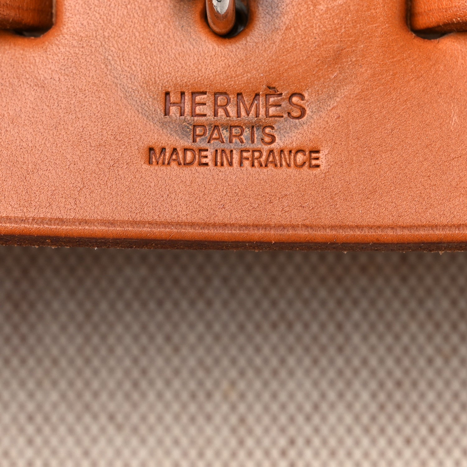 Hermes Toile Vache Calfskin Herbag 39 GM Natural 6 of 17