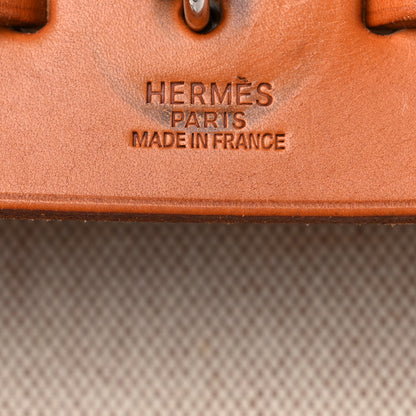 Hermes Toile Vache Calfskin Herbag 39 GM Natural 6 of 17