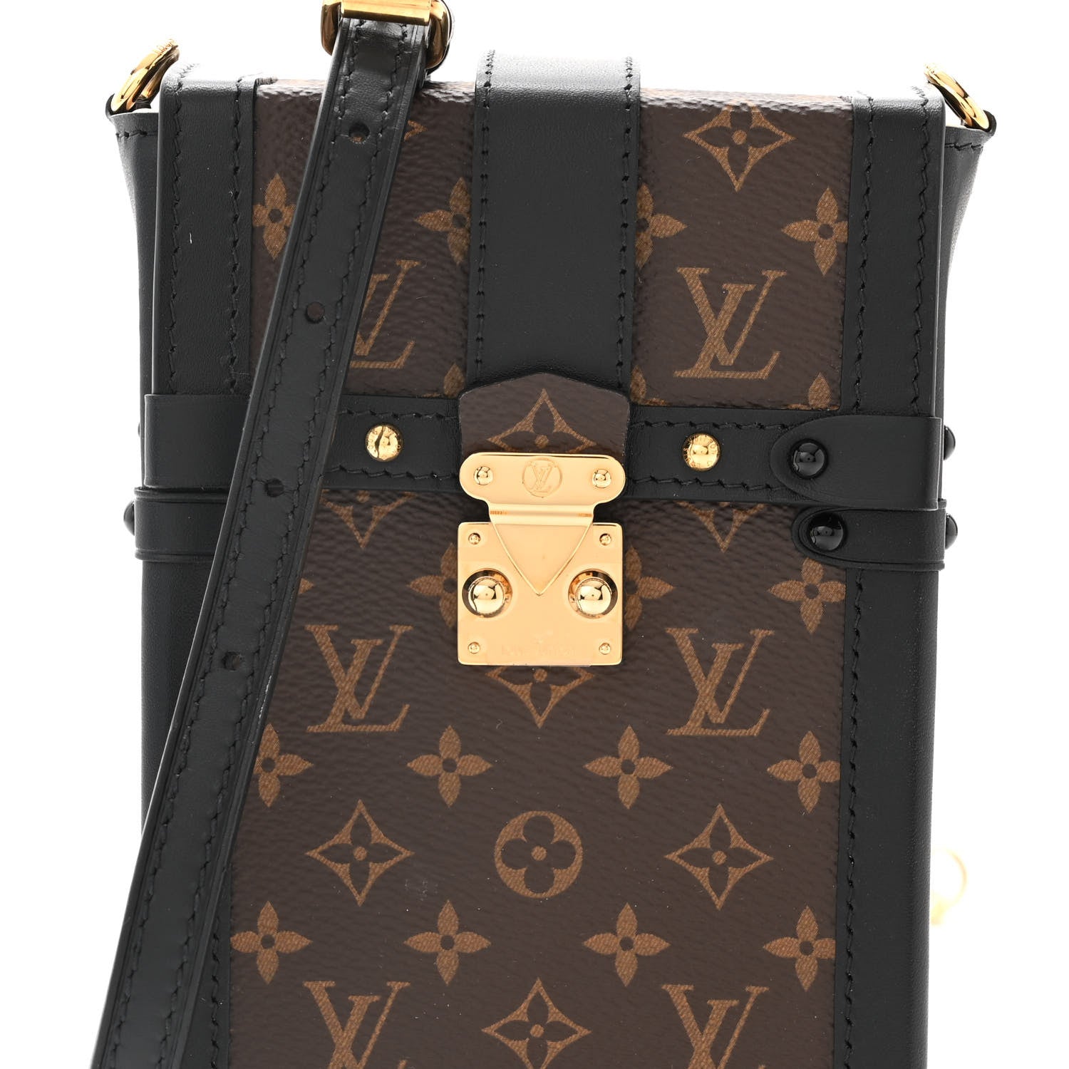 Louis Vuitton Monogram Pochette Trunk Verticale Black 7 of 10